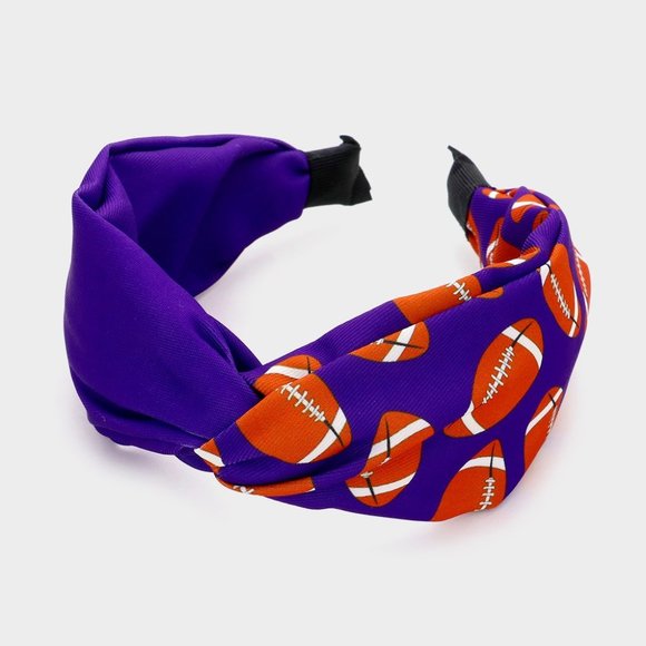 Score a Fashion Touchdown with Our Football Patterned Headband - Picture 1 of 2